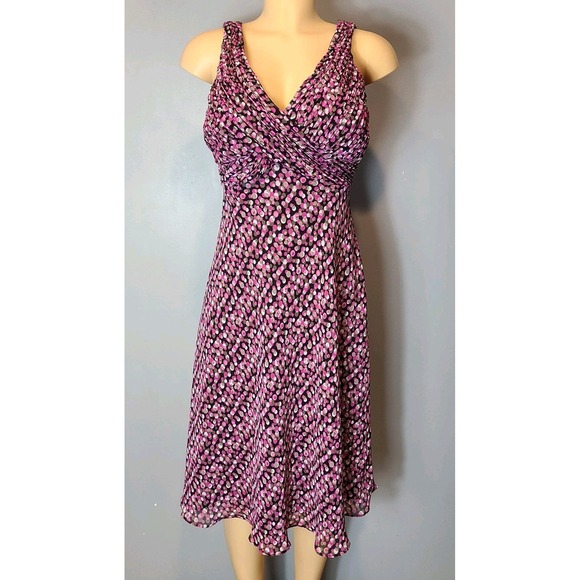 Jones New York Dresses & Skirts - Vtg Jones Wear Midi Dress Polka Dot 90s Retro Preppy Sz 10 Party Wedding Guest